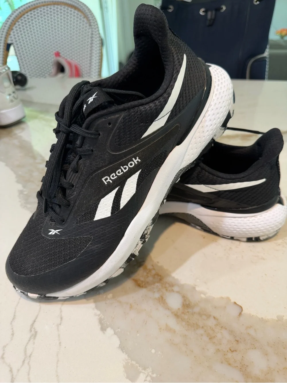 Reebok Black and White Nano Golf Shoe
